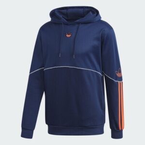 Adidas Originals Men's Outline Fleece Hoodie Sweatshirt